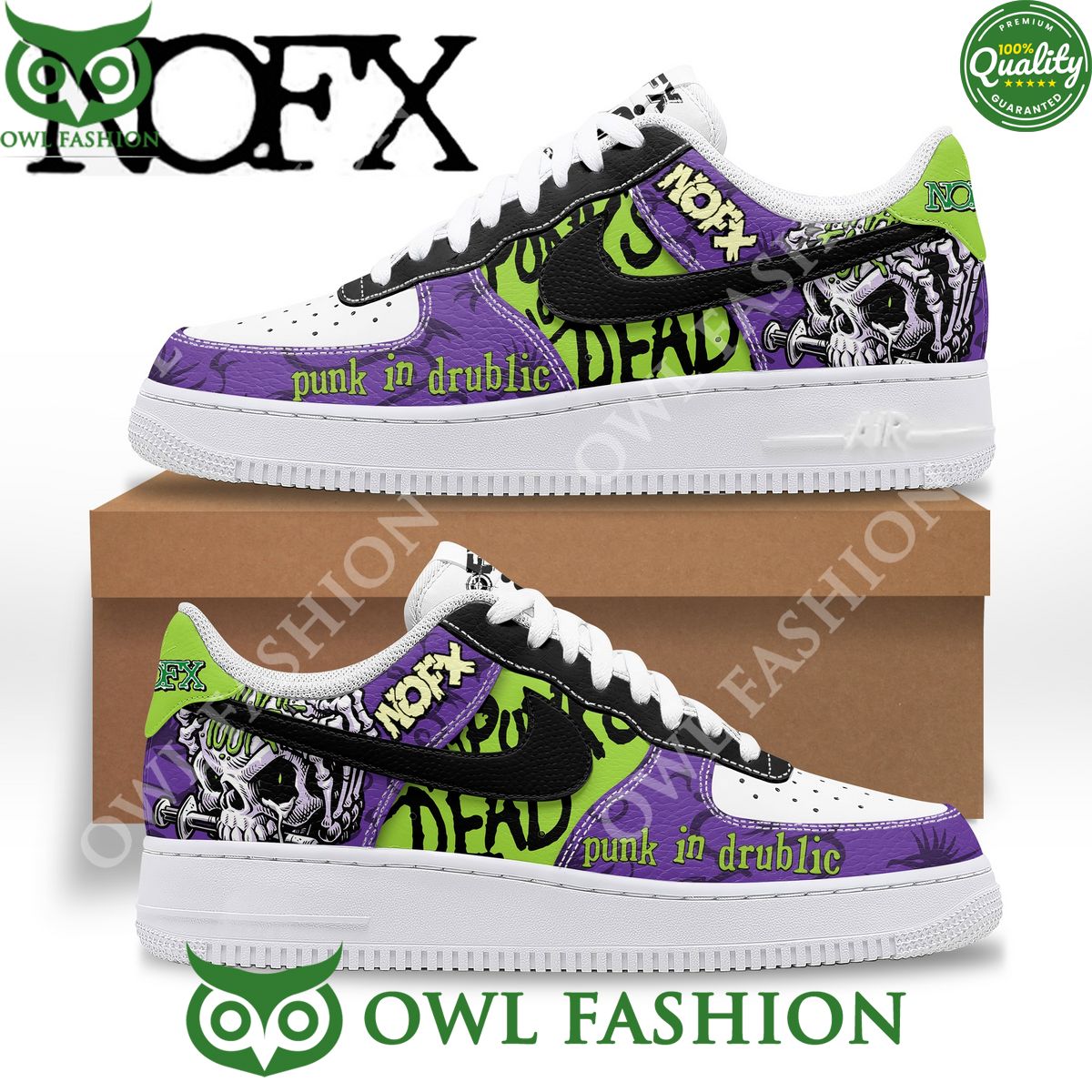 NOFX rock band punk in drublic skull naf air force - Adult & Kids T-Shirts, Sweatshirts & Hoodies apparel design preview 1