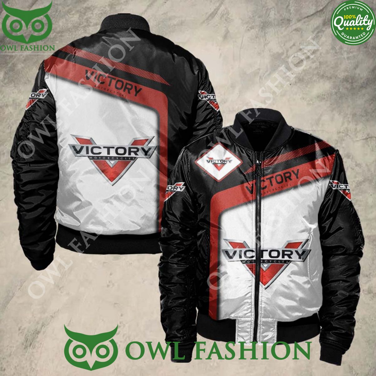 Victory Motorcycles Sport 3D Bomber Jacket - Adult & Kids T-Shirts, Sweatshirts & Hoodies apparel design preview 1
