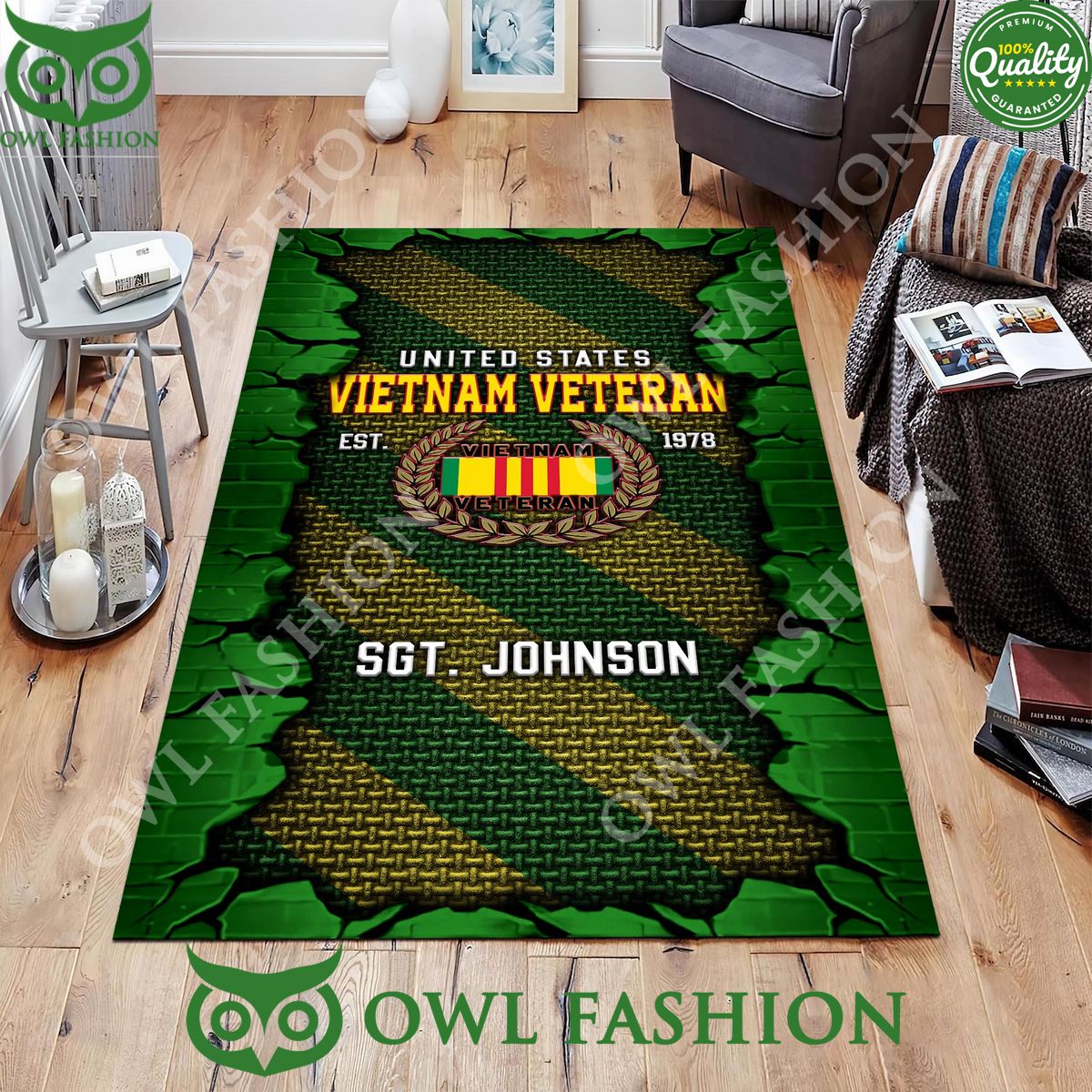 Vietnam Veteran Military Rugs for Living Room - Adult & Kids T-Shirts, Sweatshirts & Hoodies apparel design preview 1