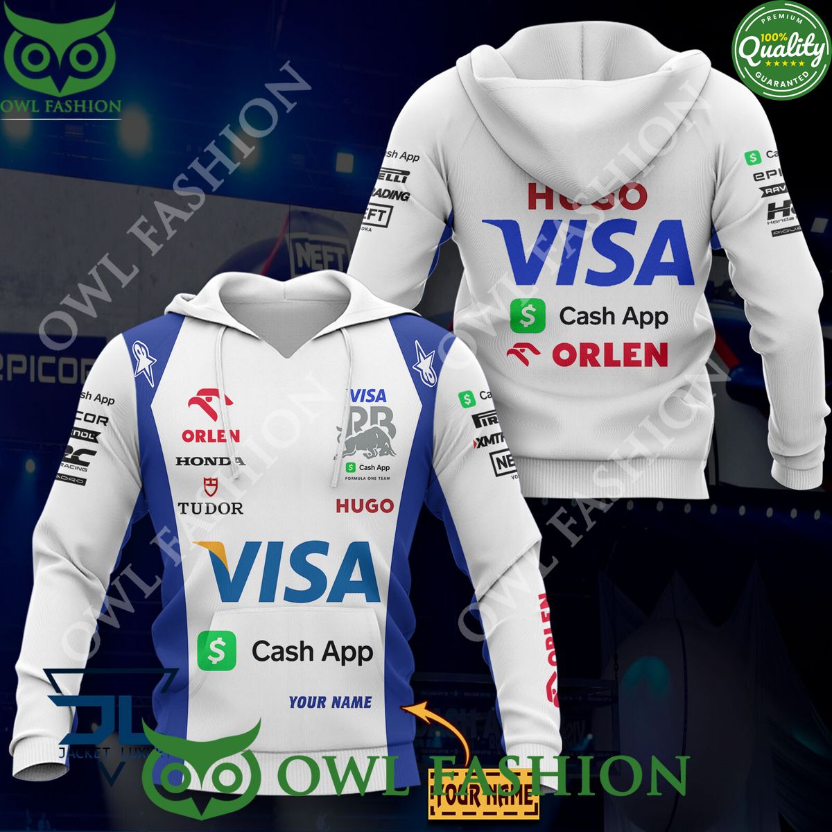Visa Cash App RB F1 Season 2024 Customized Printed - Adult & Kids T-Shirts, Sweatshirts & Hoodies apparel design preview 1
