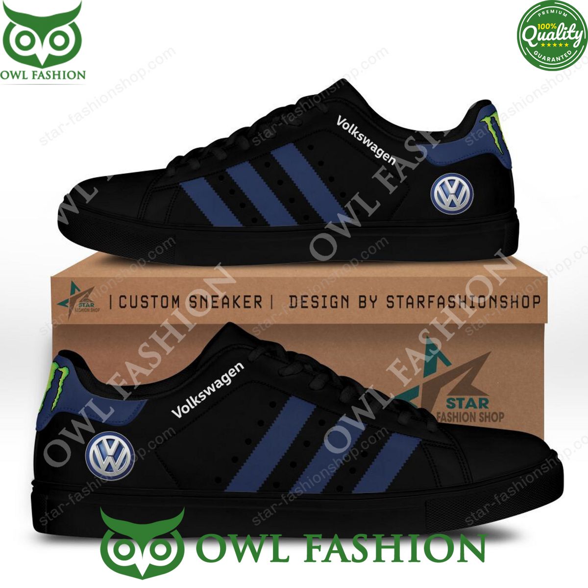 Volkswagen Automotive Black Trending Stan Smith - Adult & Kids T-Shirts, Sweatshirts & Hoodies apparel design preview 1