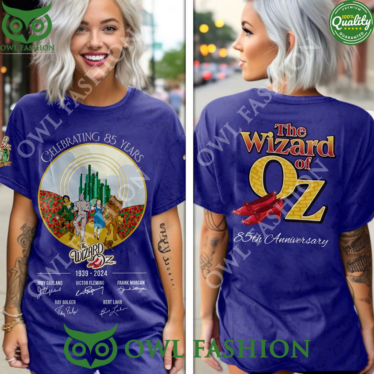 The Wizard Of Oz 85th Anniversary Blue 3D - Adult & Kids T-Shirts, Sweatshirts & Hoodies apparel design preview 1