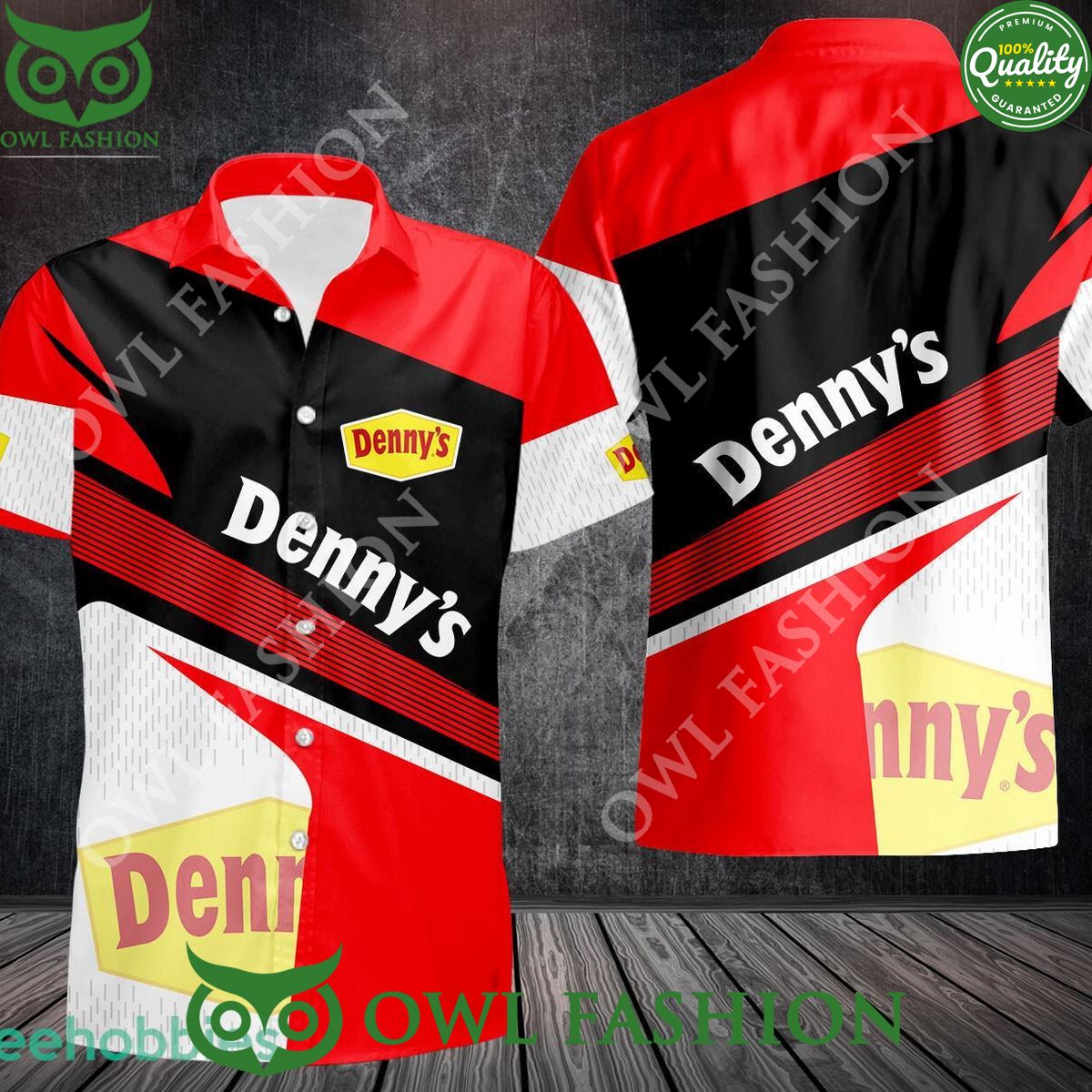 Dennys Diner company Hawaiian - Adult & Kids T-Shirts, Sweatshirts & Hoodies apparel design preview 1