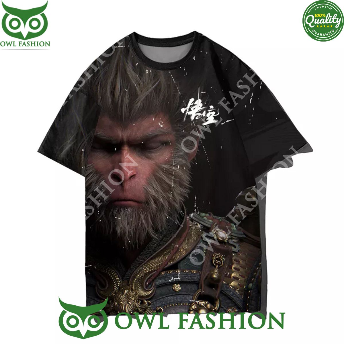 Black Myth WuKong confront Budda - Adult & Kids T-Shirts, Sweatshirts & Hoodies apparel design preview 1