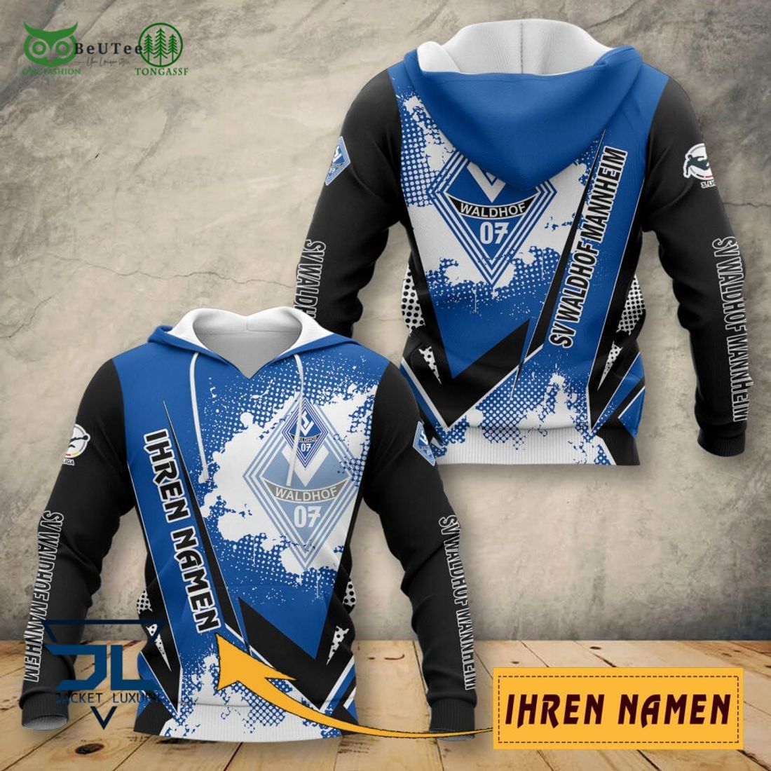Waldhof Mannheim Iheren Namen AOP 3D Full - Adult & Kids T-Shirts, Sweatshirts & Hoodies apparel design preview 1