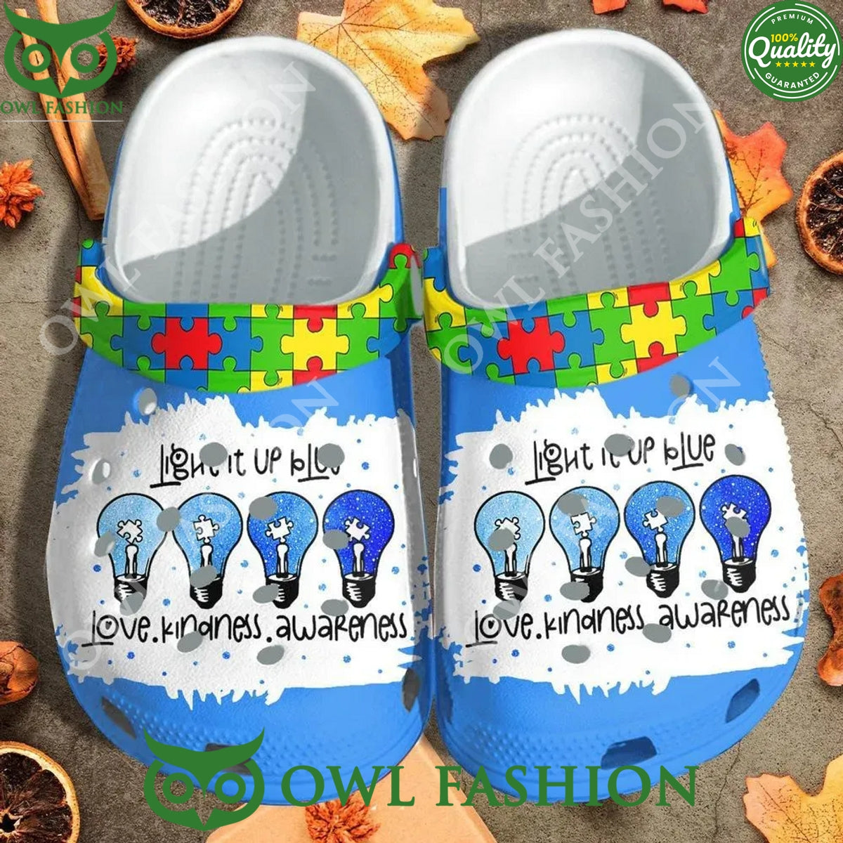 Walk with pride Autism Classic Light It Up Blue - Adult & Kids T-Shirts, Sweatshirts & Hoodies apparel design preview 1
