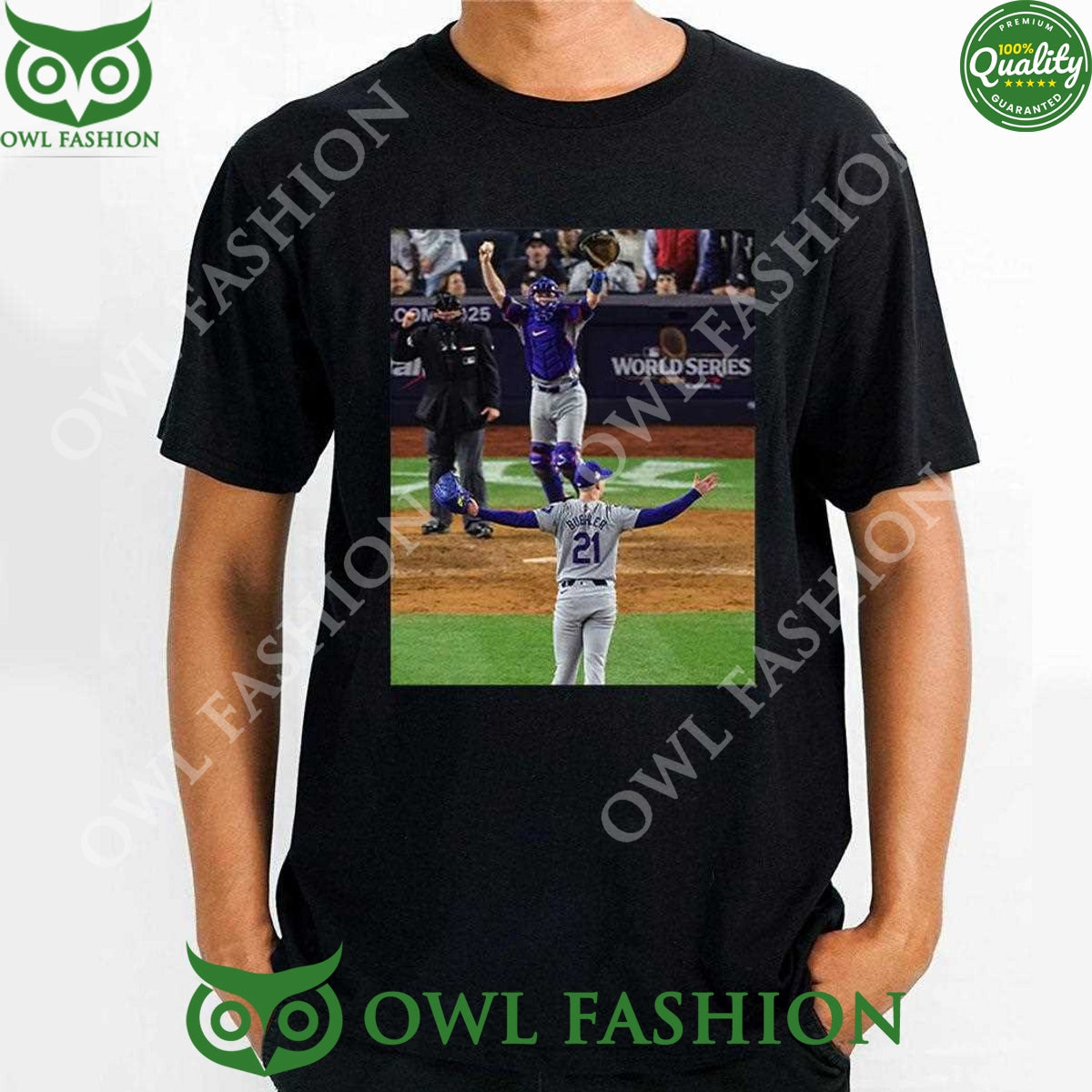 Walker Buehler Celebration World Series Champions - Adult & Kids T-Shirts, Sweatshirts & Hoodies apparel design preview 1