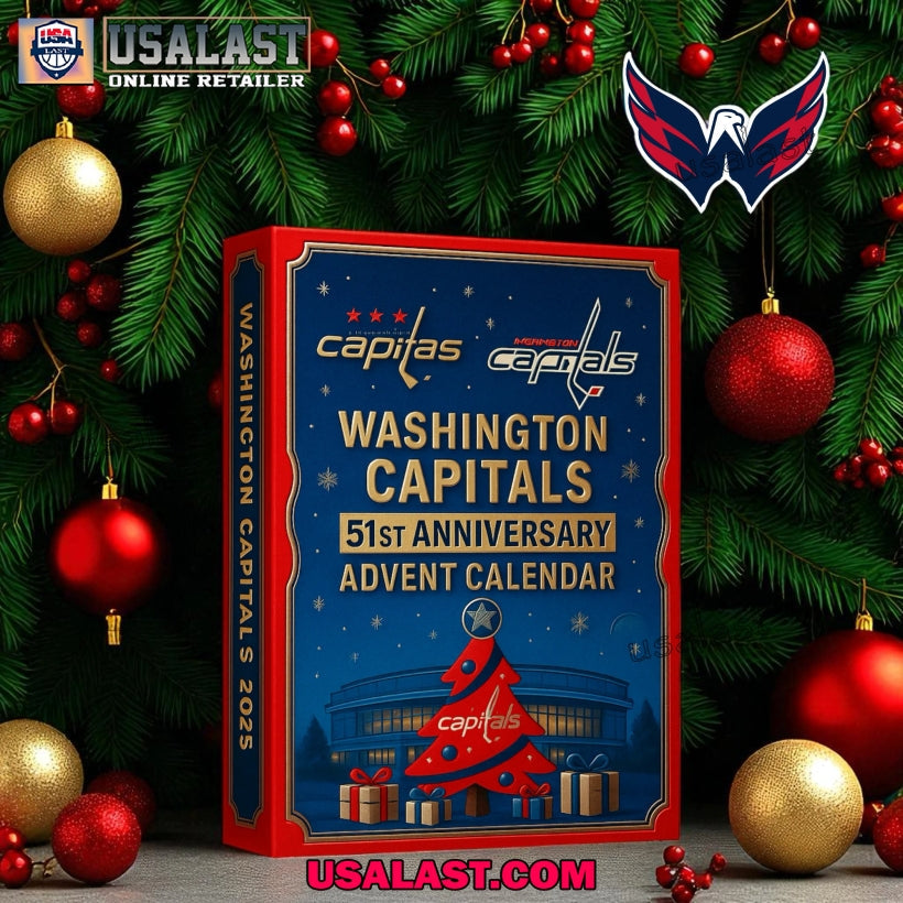 Washington Capitals 51st Anniversary Advent Calendar - Adult & Kids T-Shirts, Sweatshirts & Hoodies apparel design preview 1