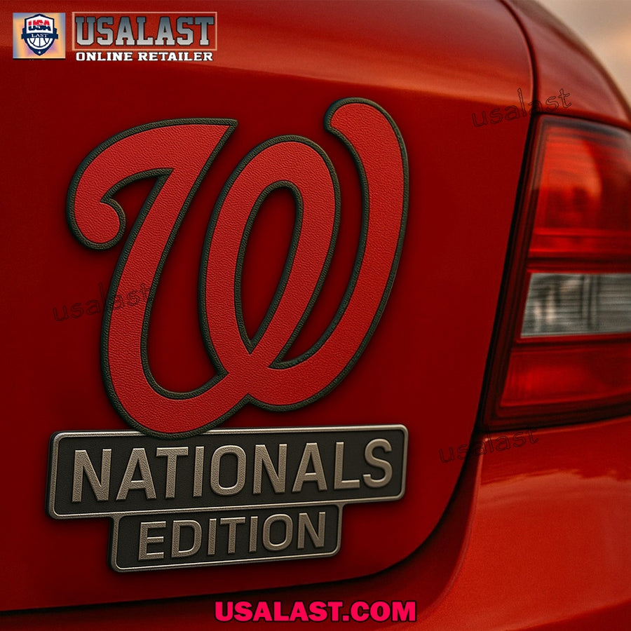 Washington Nationals Car Emblem Custom 3D Badge - Adult & Kids T-Shirts, Sweatshirts & Hoodies apparel design preview 1