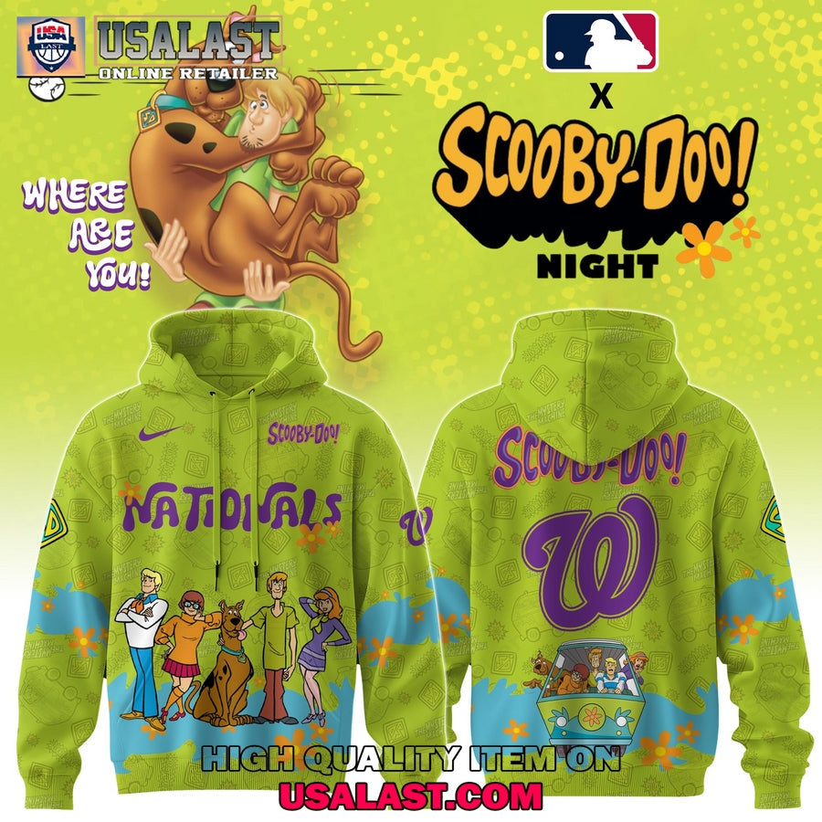 Washington Nationals Scooby Doo Night 3D Set - Adult & Kids T-Shirts, Sweatshirts & Hoodies apparel design preview 1