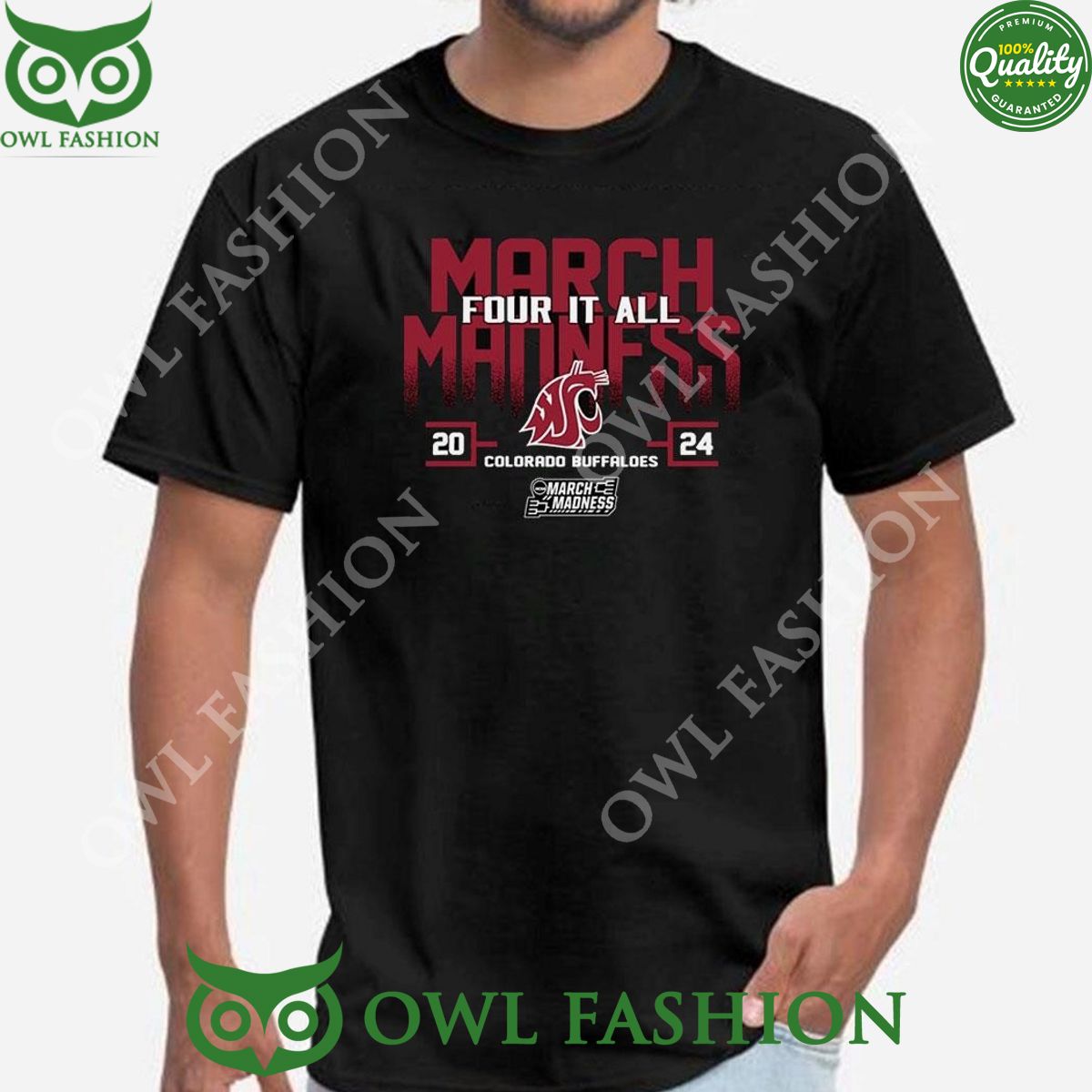 Washington State Couga 2024 Ncaa Division March - Adult & Kids T-Shirts, Sweatshirts & Hoodies apparel design preview 1
