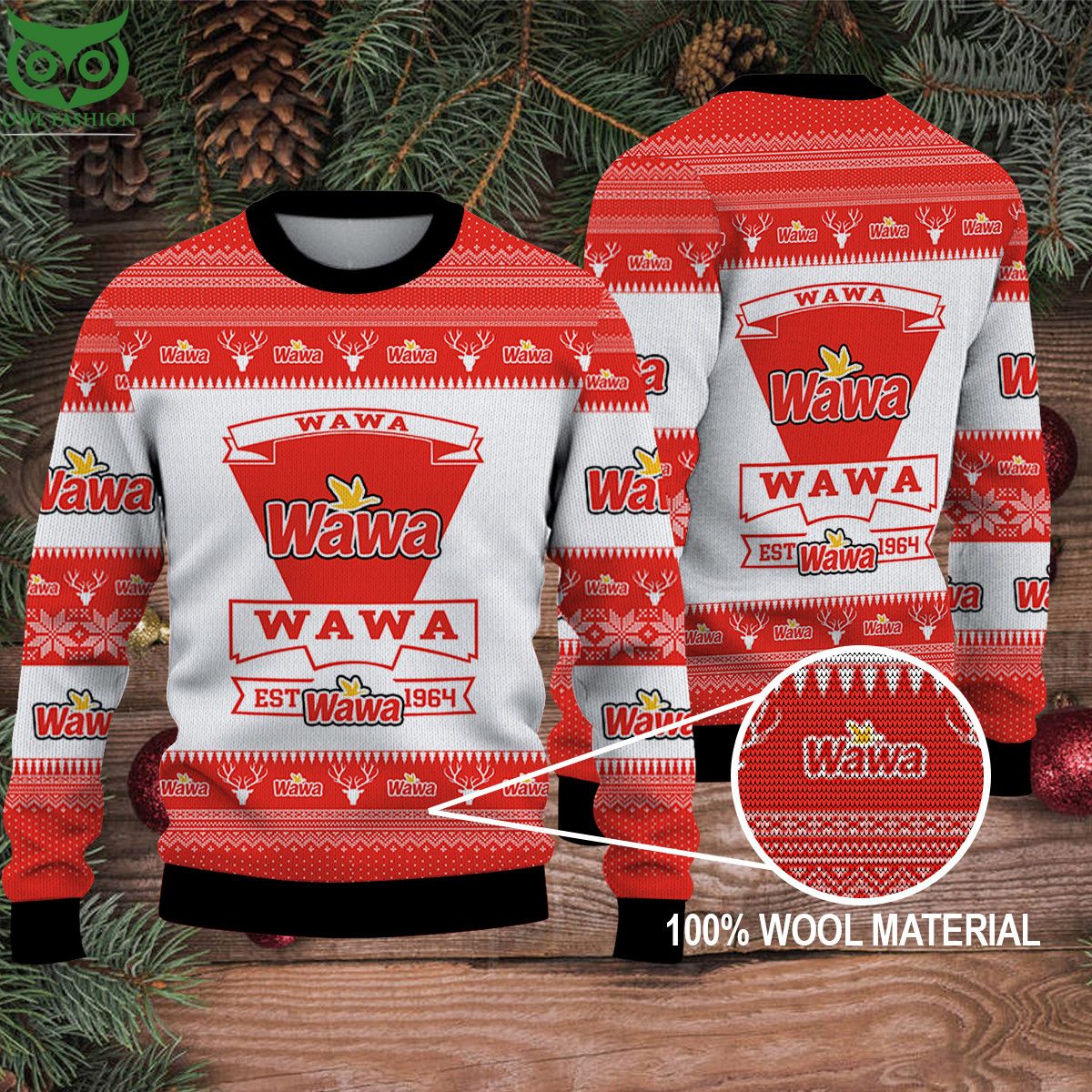 Wawa Hot Ugly Sweater - Adult & Kids T-Shirts, Sweatshirts & Hoodies apparel design preview 1