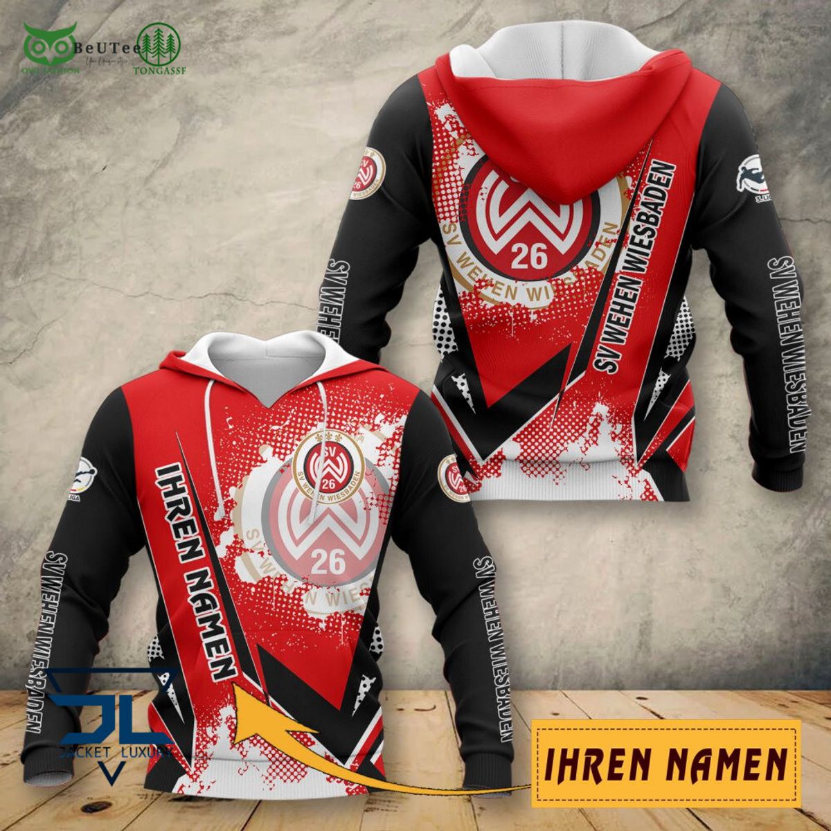 Wehen Wiesbaden Bundesliga Ihren Namen 3D Polo - Adult & Kids T-Shirts, Sweatshirts & Hoodies apparel design preview 1