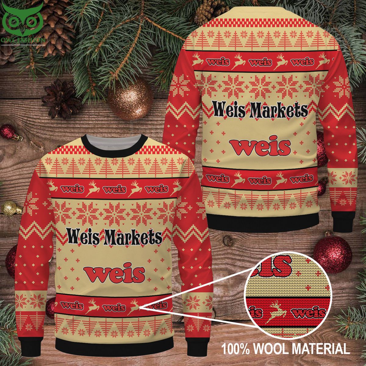 Weis Markets Premium Ugly Christmas Sweater - Adult & Kids T-Shirts, Sweatshirts & Hoodies apparel design preview 1