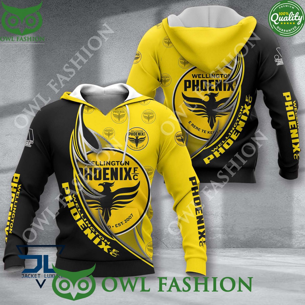 Wellington Phoenix FC A League Football 3D - Adult & Kids T-Shirts, Sweatshirts & Hoodies apparel design preview 1
