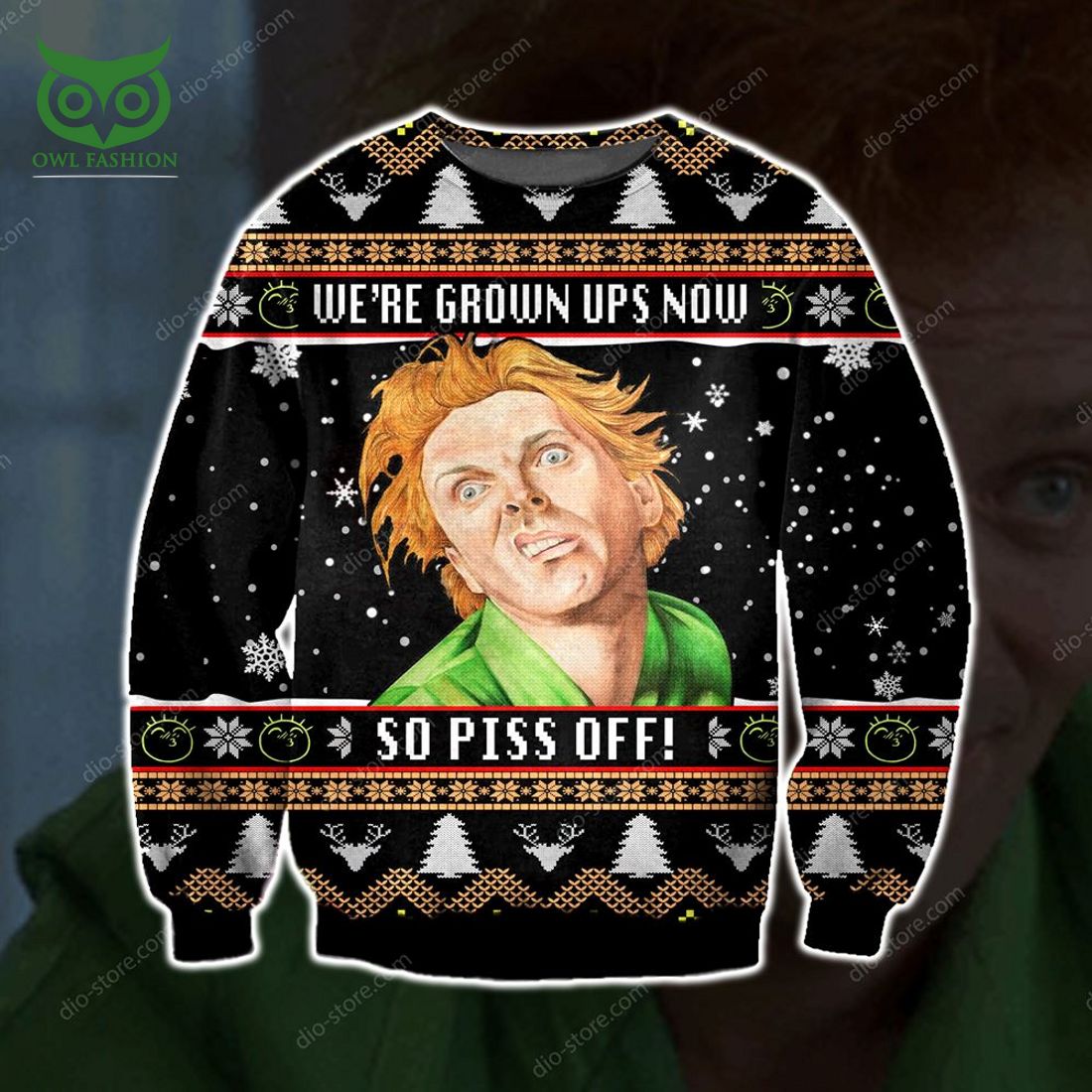 Were Grown Up Now So Piss Off Knitting Pattern 3d - Adult & Kids T-Shirts, Sweatshirts & Hoodies apparel design preview 1