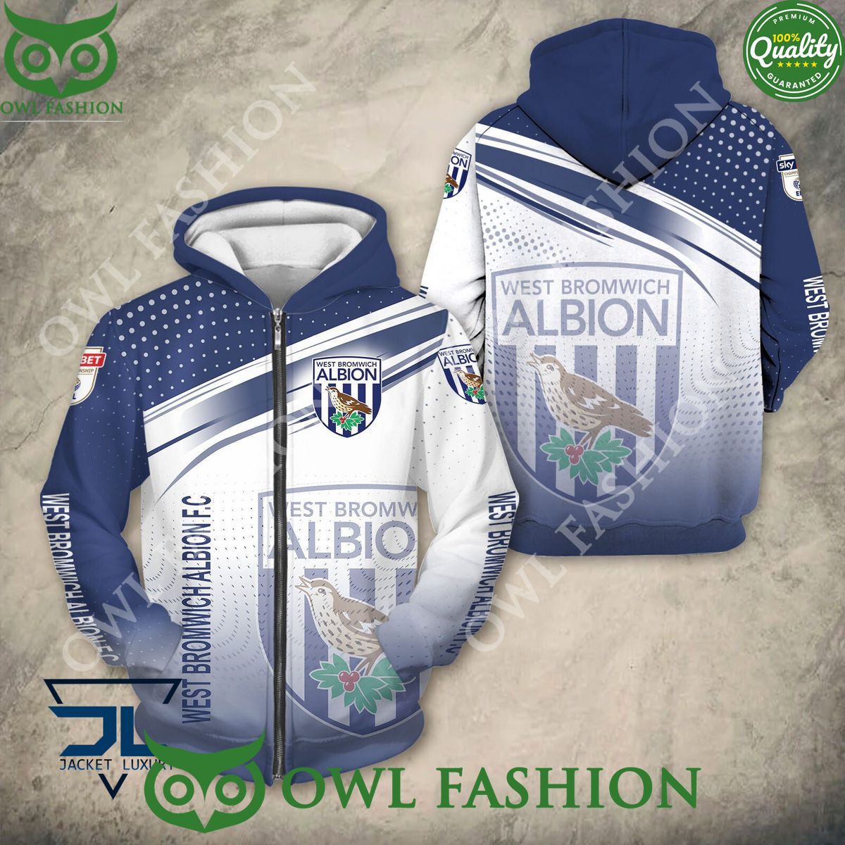 West Bromwich Albion F.C EFL Championship 3D - Adult & Kids T-Shirts, Sweatshirts & Hoodies apparel design preview 1