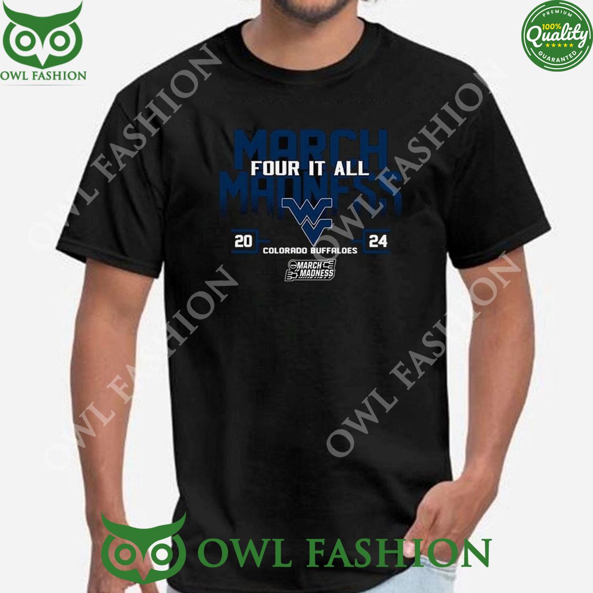 West Virginia Mountaineer 2024 Ncaa March Madness - Adult & Kids T-Shirts, Sweatshirts & Hoodies apparel design preview 1