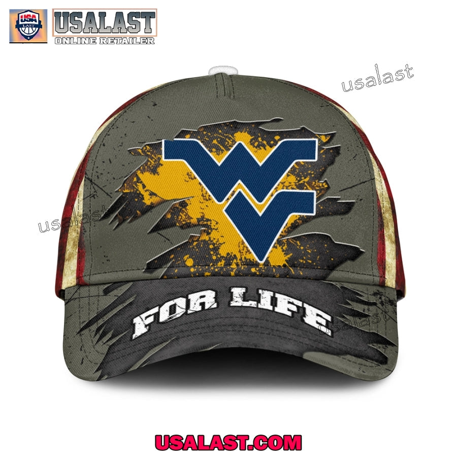 West Virginia Mountaineers For Life Classic Cap - Adult & Kids T-Shirts, Sweatshirts & Hoodies apparel design preview 1