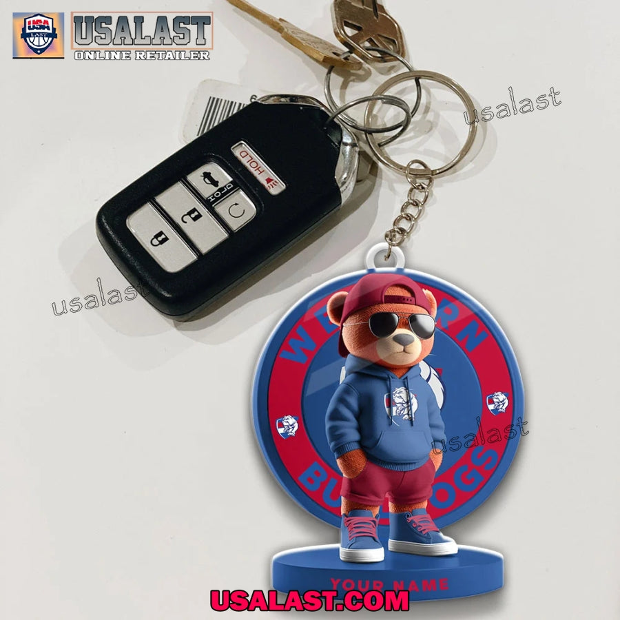Western Bulldogs Football Club Teddy Bear Custom - Adult & Kids T-Shirts, Sweatshirts & Hoodies apparel design preview 1