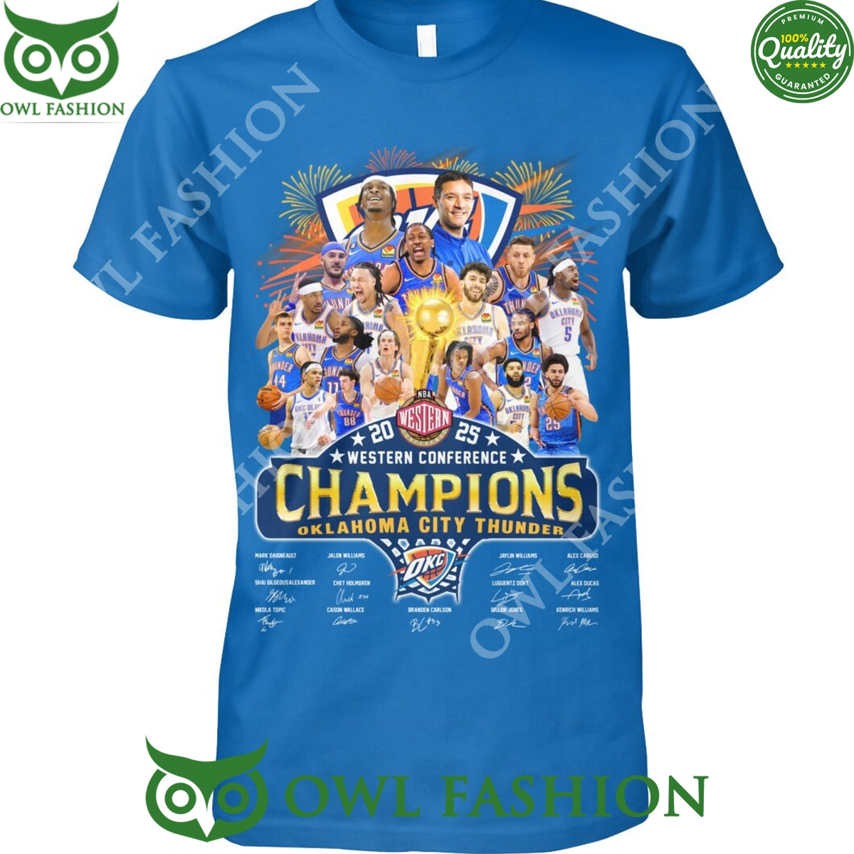 Western Conference Champions Oklahoma City thunder - Adult & Kids T-Shirts, Sweatshirts & Hoodies apparel design preview 1