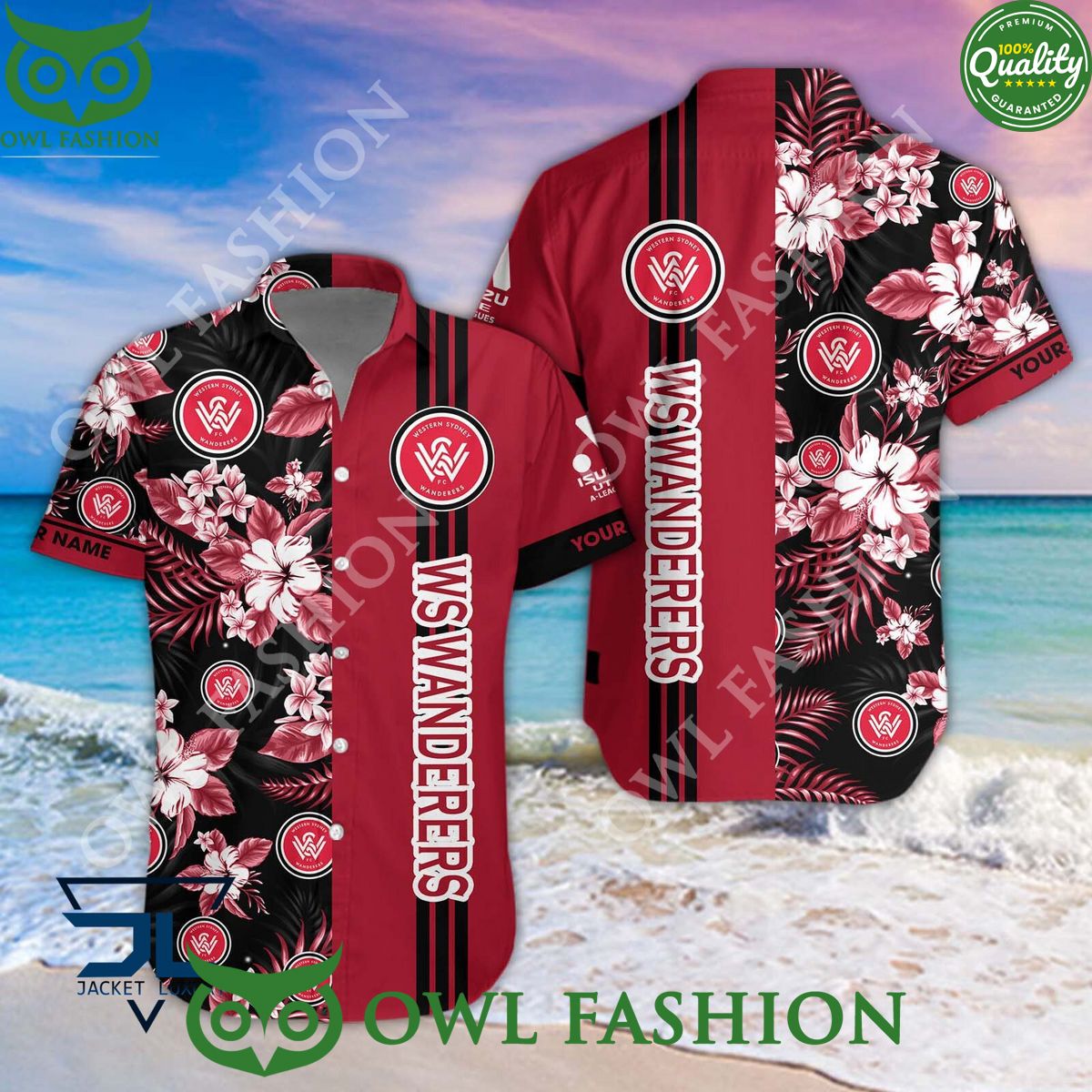 Western Sydney Wanderers FC A League Football - Adult & Kids T-Shirts, Sweatshirts & Hoodies apparel design preview 1
