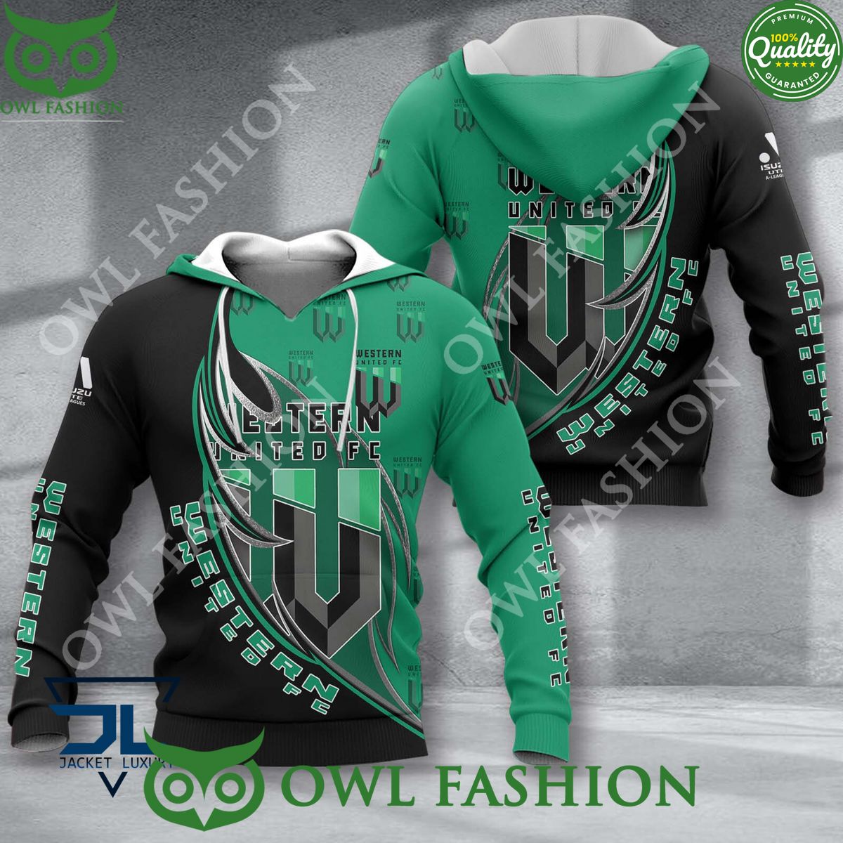 Western United FC A League Football 3D - Adult & Kids T-Shirts, Sweatshirts & Hoodies apparel design preview 1