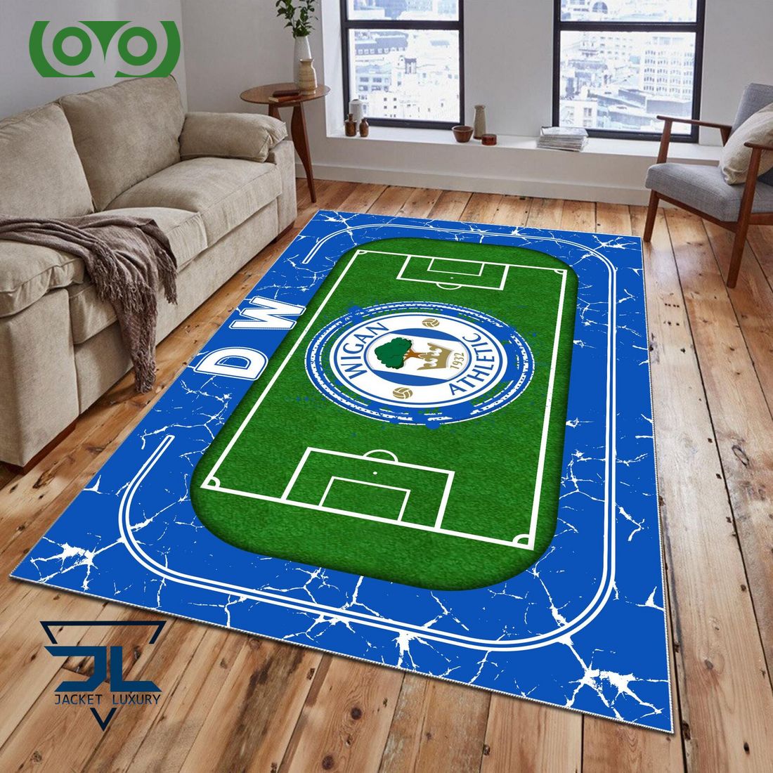 Wigan Athletic EFL Championship Carpet Rug - Adult & Kids T-Shirts, Sweatshirts & Hoodies apparel design preview 1