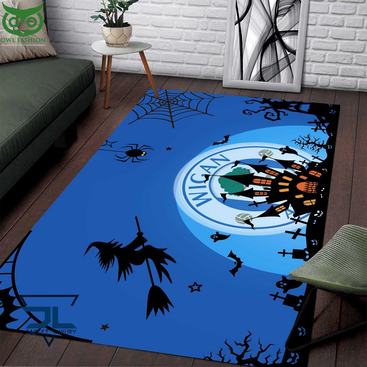 Wigan Athletic EFL Halloween Carpet Rug - Adult & Kids T-Shirts, Sweatshirts & Hoodies apparel design preview 1