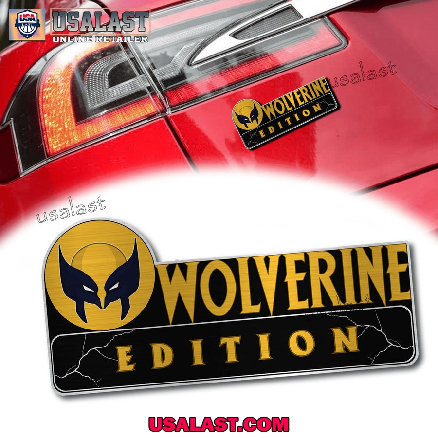 Wolverine Edition Laser Engraved Car Name Badge - Adult & Kids T-Shirts, Sweatshirts & Hoodies apparel design preview 1