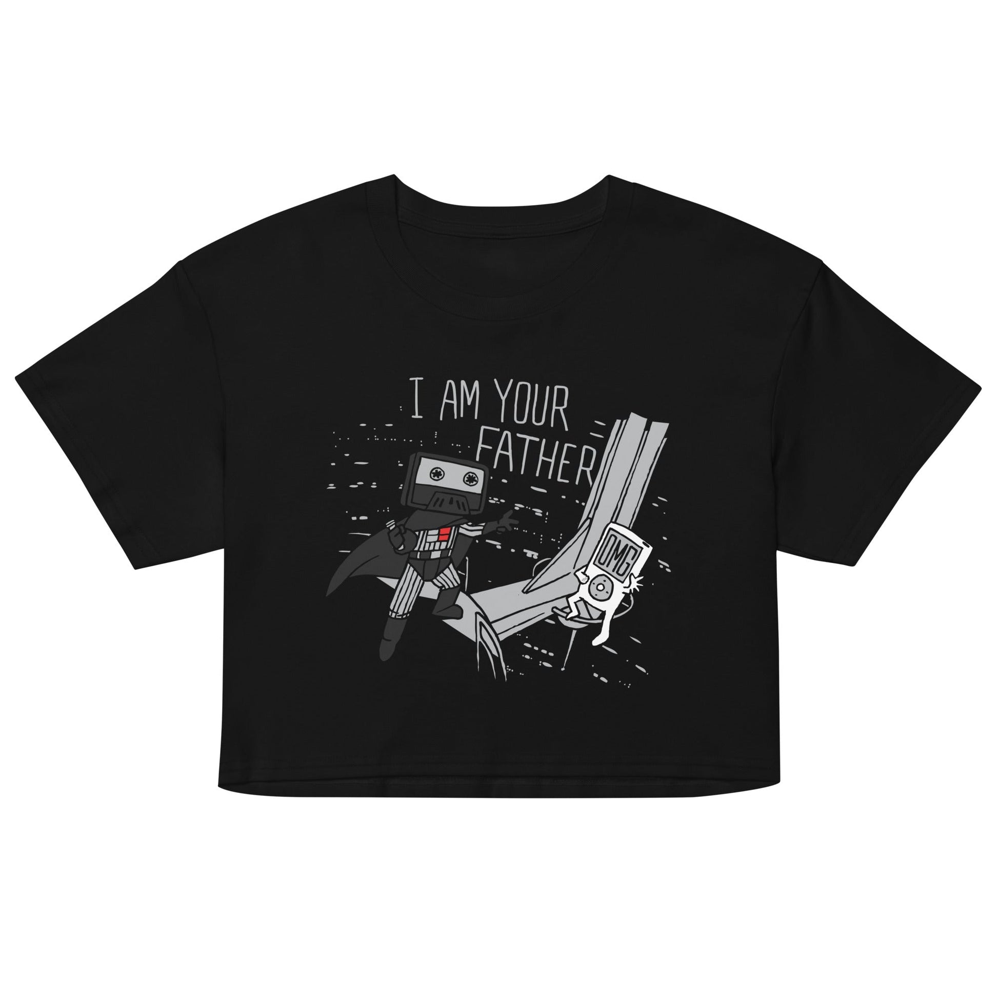 I Am Your Father Cassette Women's Crop - Adult & Kids T-Shirts, Sweatshirts & Hoodies apparel design preview 1