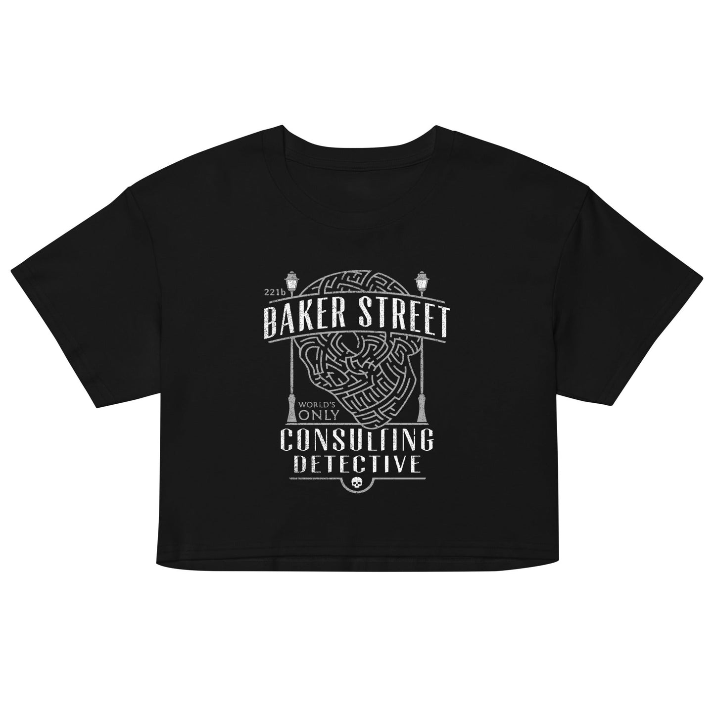 Baker Street Consulting Detective Women's Crop - Adult & Kids T-Shirts, Sweatshirts & Hoodies apparel design preview 1