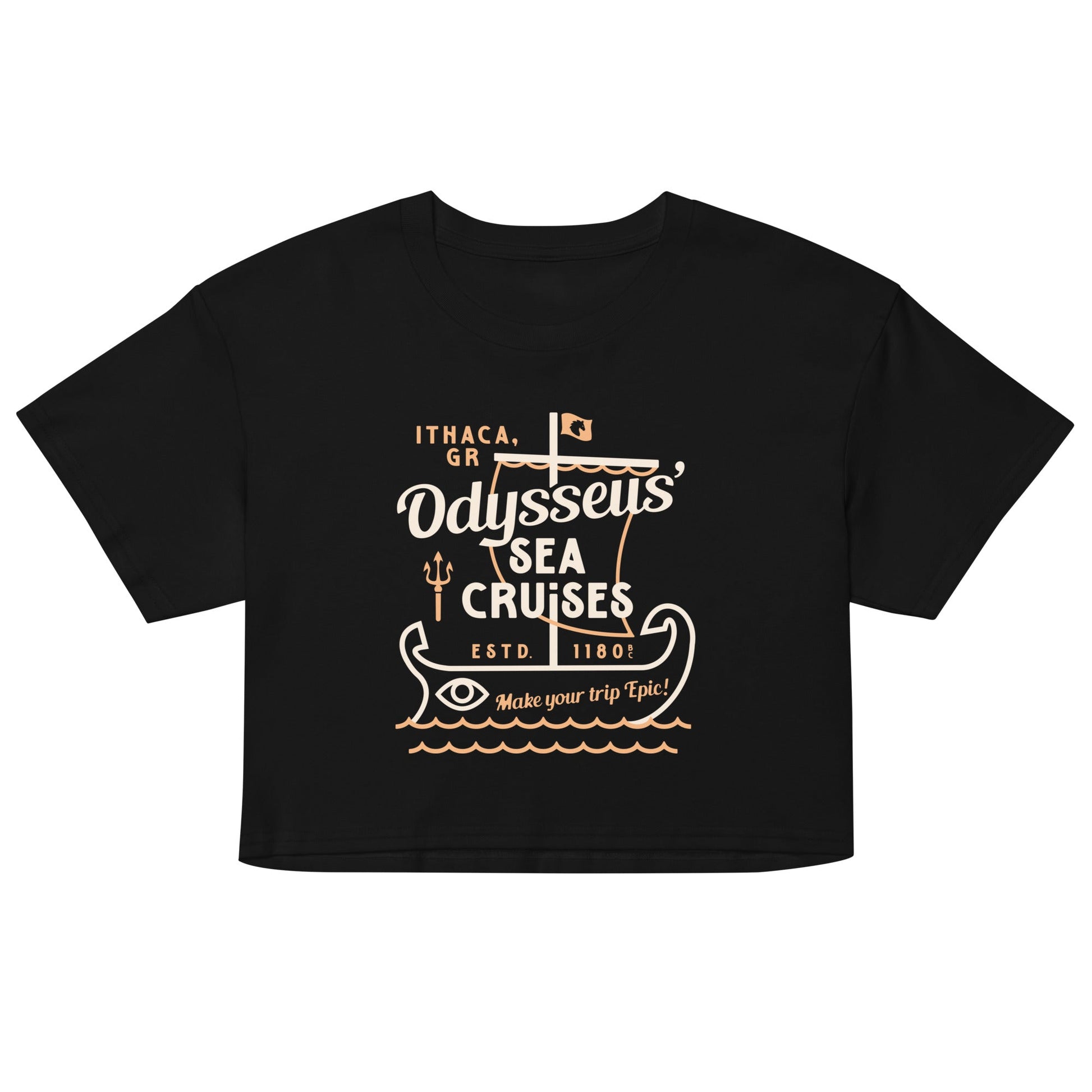 Odysseus Sea Cruises Women's Crop - Adult & Kids T-Shirts, Sweatshirts & Hoodies apparel design preview 1