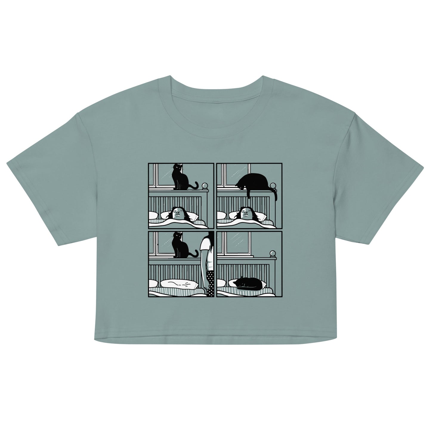 Cat Tap Women's Crop - Adult & Kids T-Shirts, Sweatshirts & Hoodies apparel design preview 1