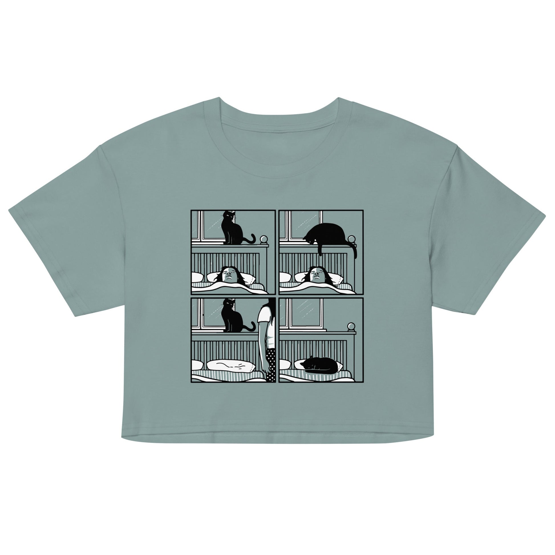 Cat Tap Women's Crop - Adult & Kids T-Shirts, Sweatshirts & Hoodies apparel design preview 1