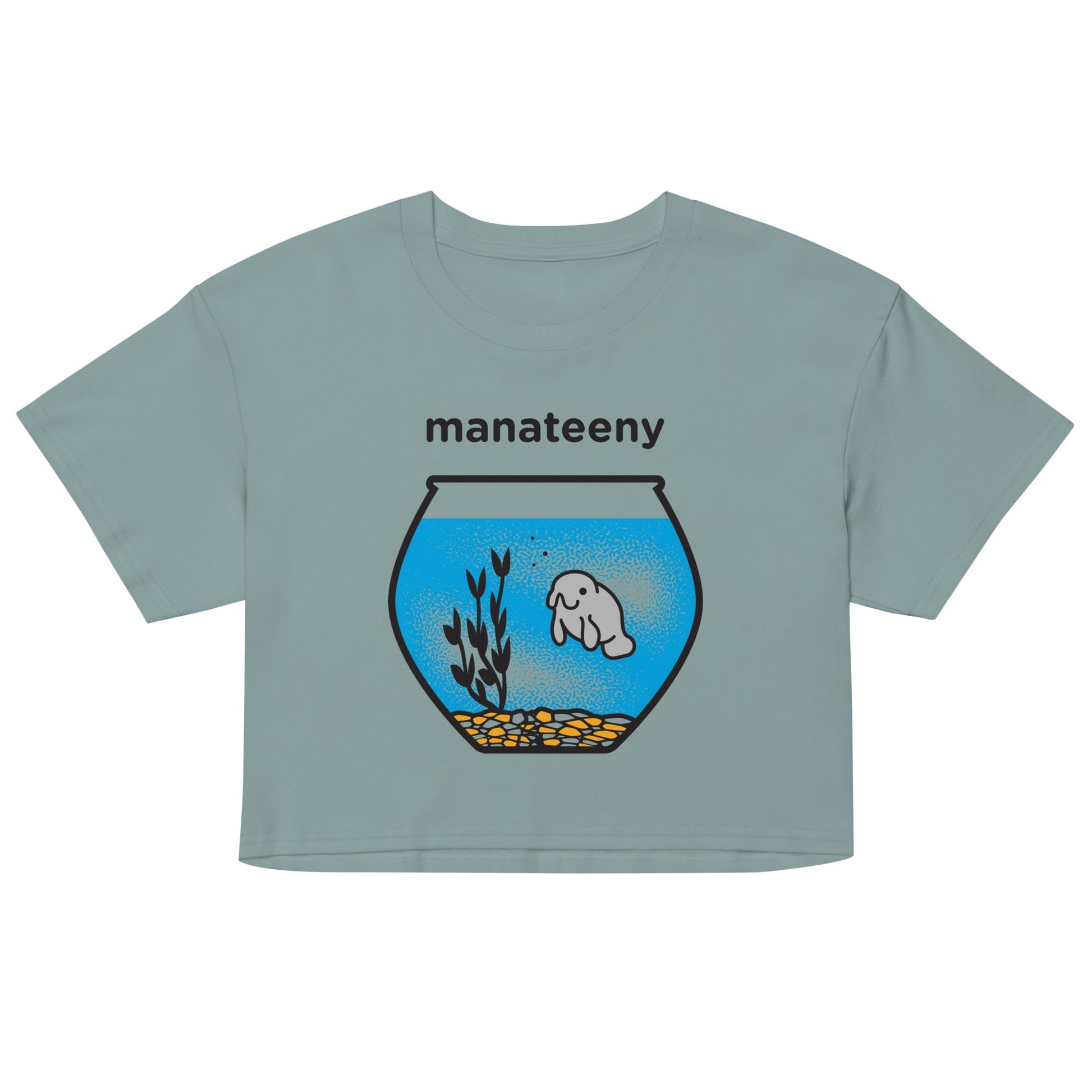 Manateeny Women's Crop - Adult & Kids T-Shirts, Sweatshirts & Hoodies apparel design preview 1