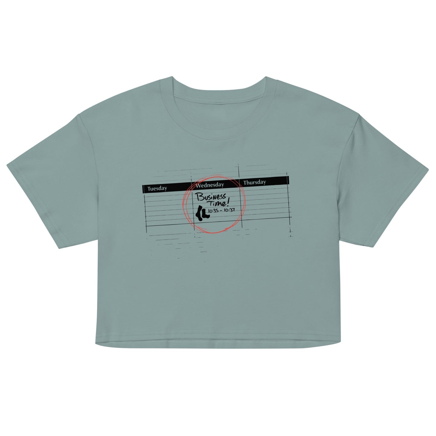 It's Business Time Women's Crop - Adult & Kids T-Shirts, Sweatshirts & Hoodies apparel design preview 1