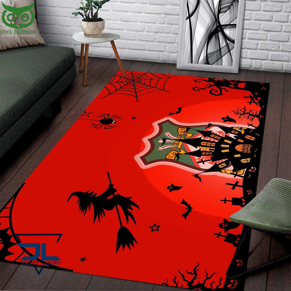 Wrexham AFC EFL Halloween Carpet Rug - Adult & Kids T-Shirts, Sweatshirts & Hoodies apparel design preview 1