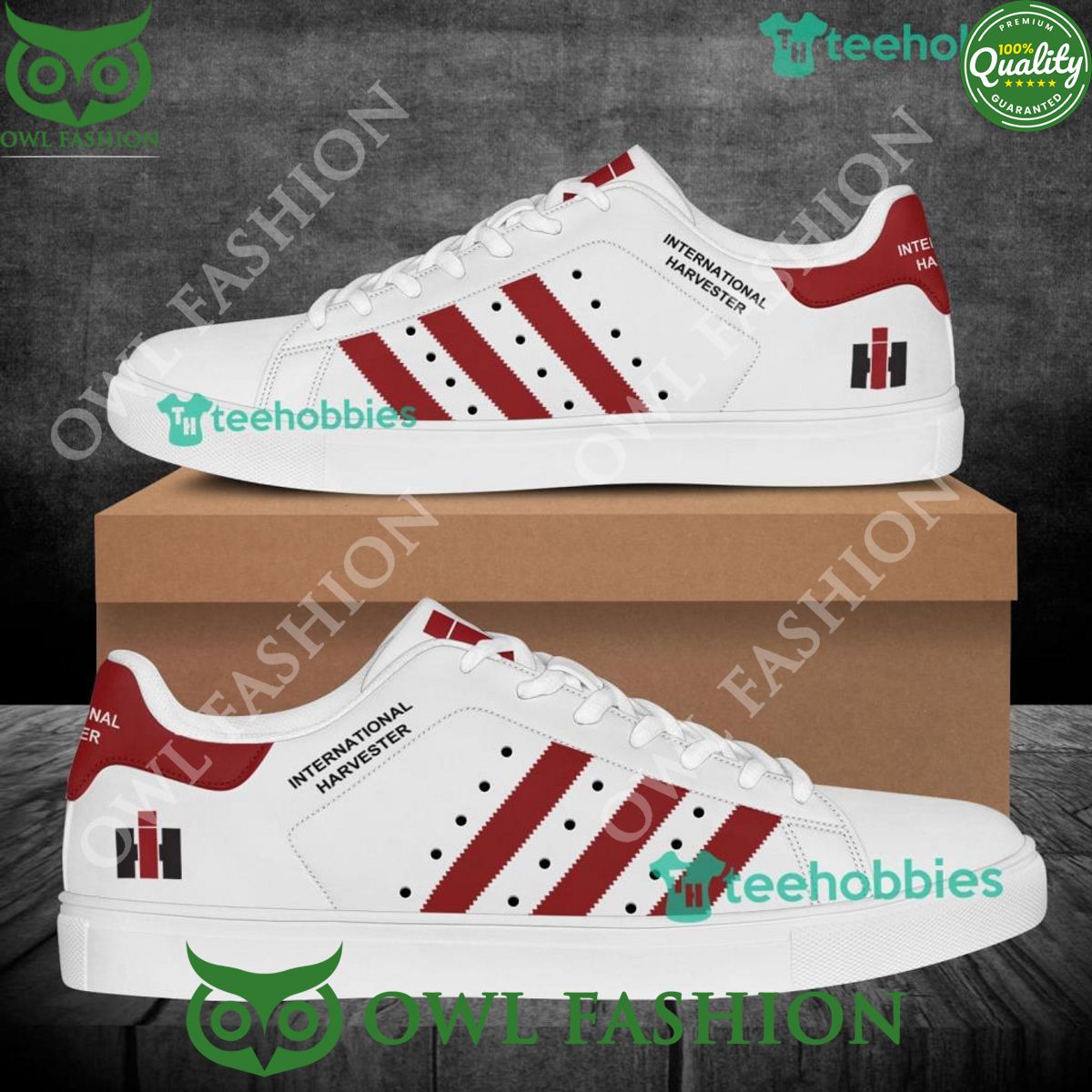 International Harvester Red and White Stan Smith - Adult & Kids T-Shirts, Sweatshirts & Hoodies apparel design preview 1