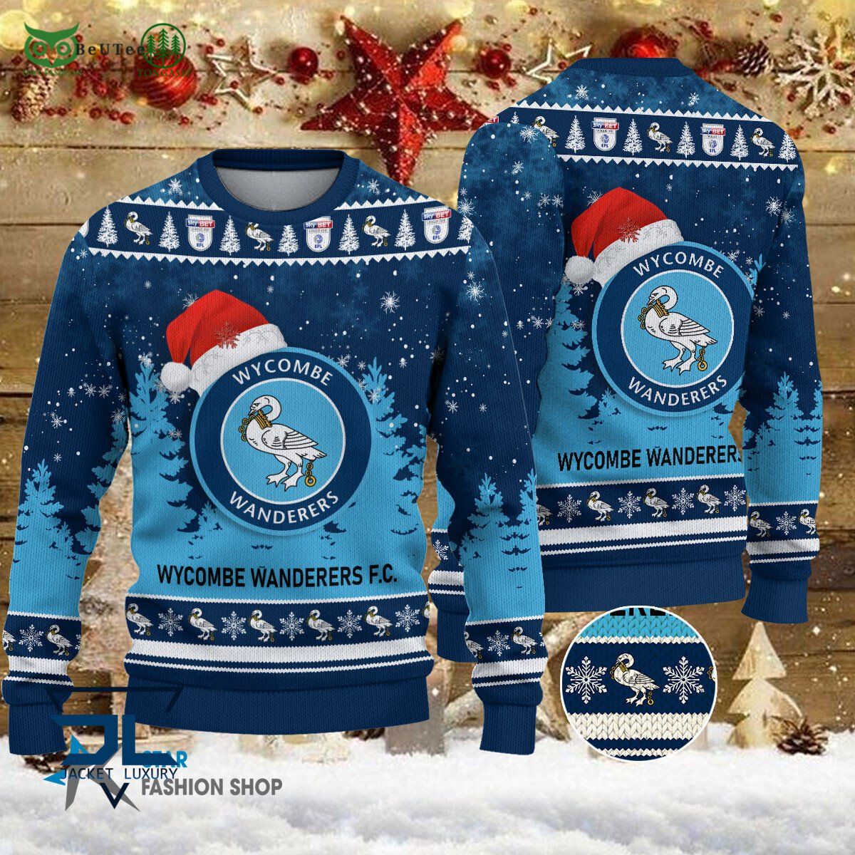Wycombe Wanderers EFL English Football League Premium - Adult & Kids T-Shirts, Sweatshirts & Hoodies apparel design preview 1