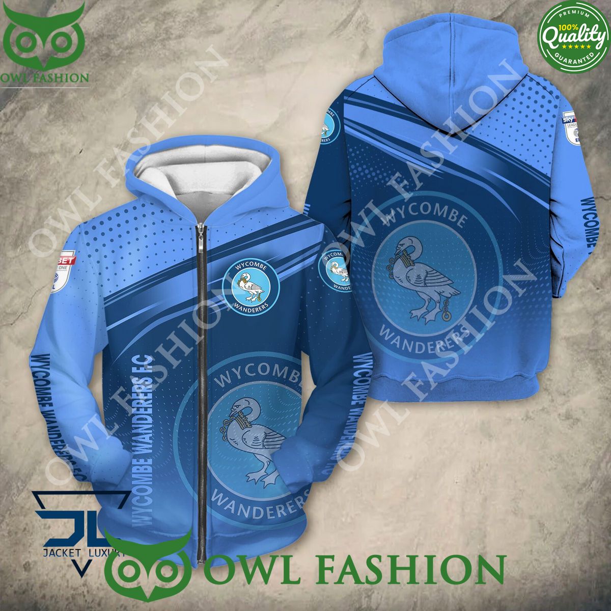 Wycombe Wanderers F.C EFL Championship - Adult & Kids T-Shirts, Sweatshirts & Hoodies apparel design preview 1