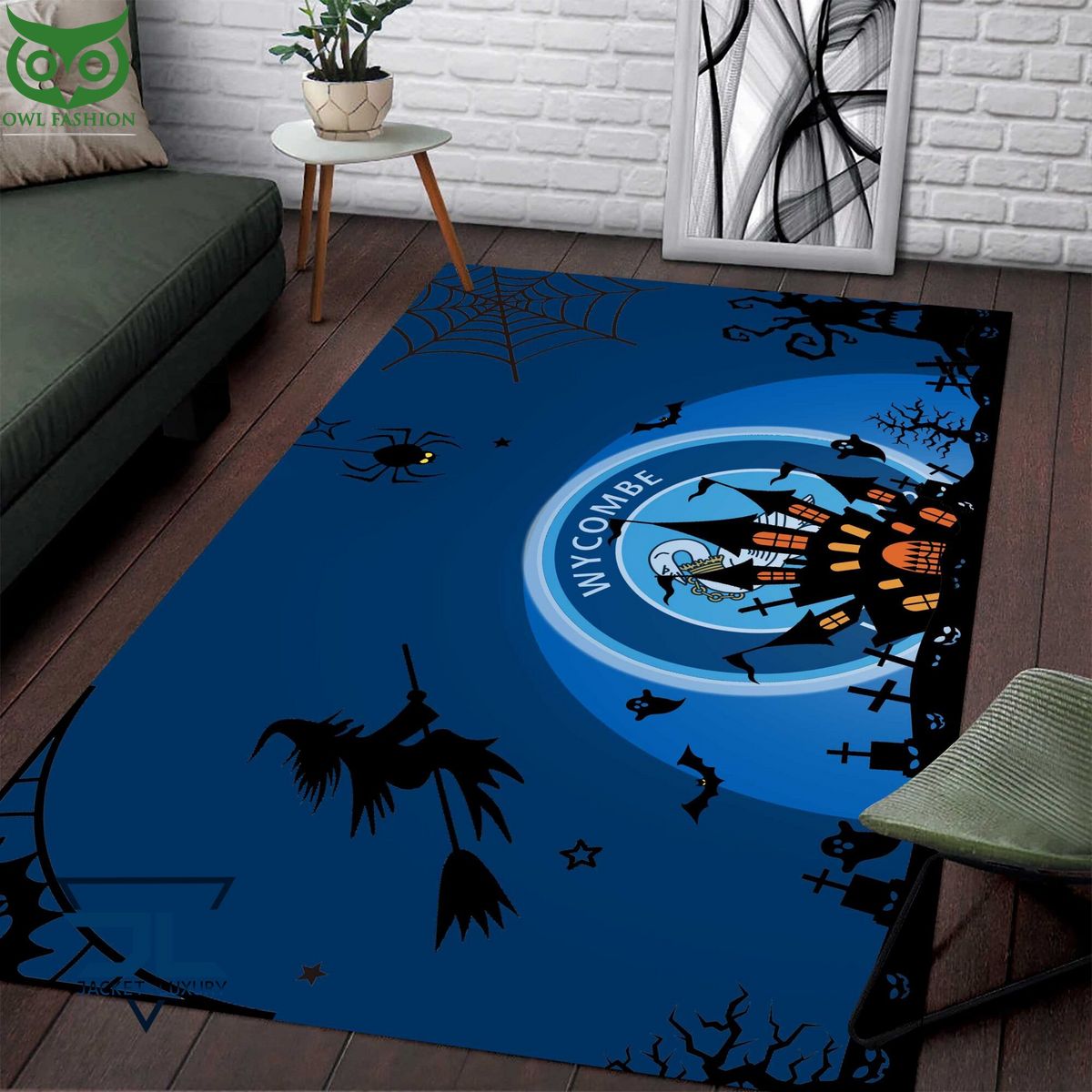 Wycombe Wanderers F.C EFL Halloween Carpet Rug - Adult & Kids T-Shirts, Sweatshirts & Hoodies apparel design preview 1