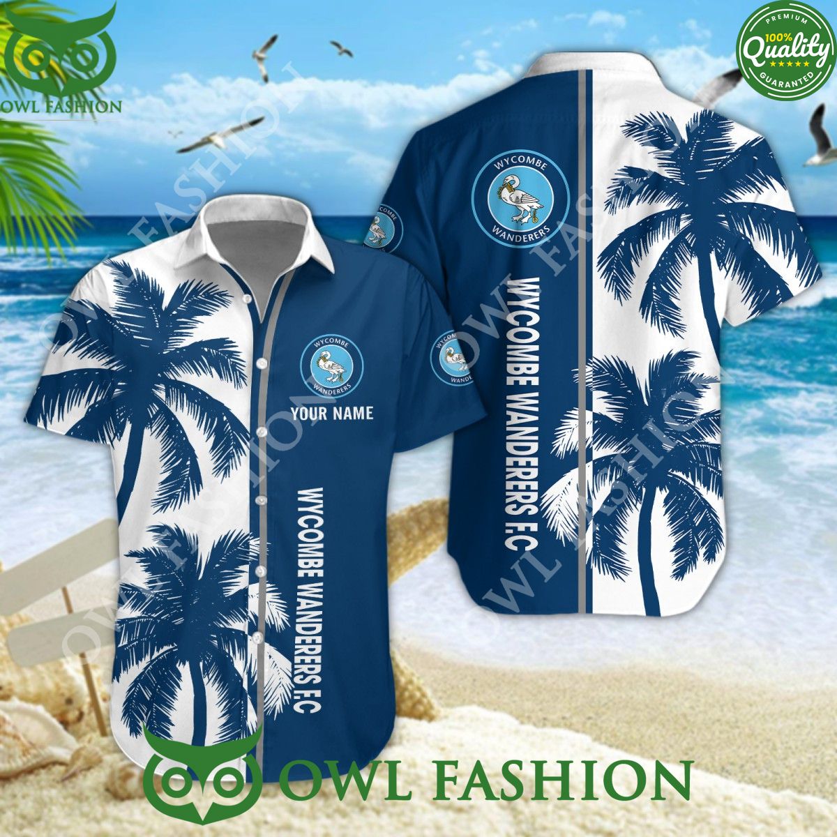 Wycombe Wanderers League One Personalized Limited - Adult & Kids T-Shirts, Sweatshirts & Hoodies apparel design preview 1