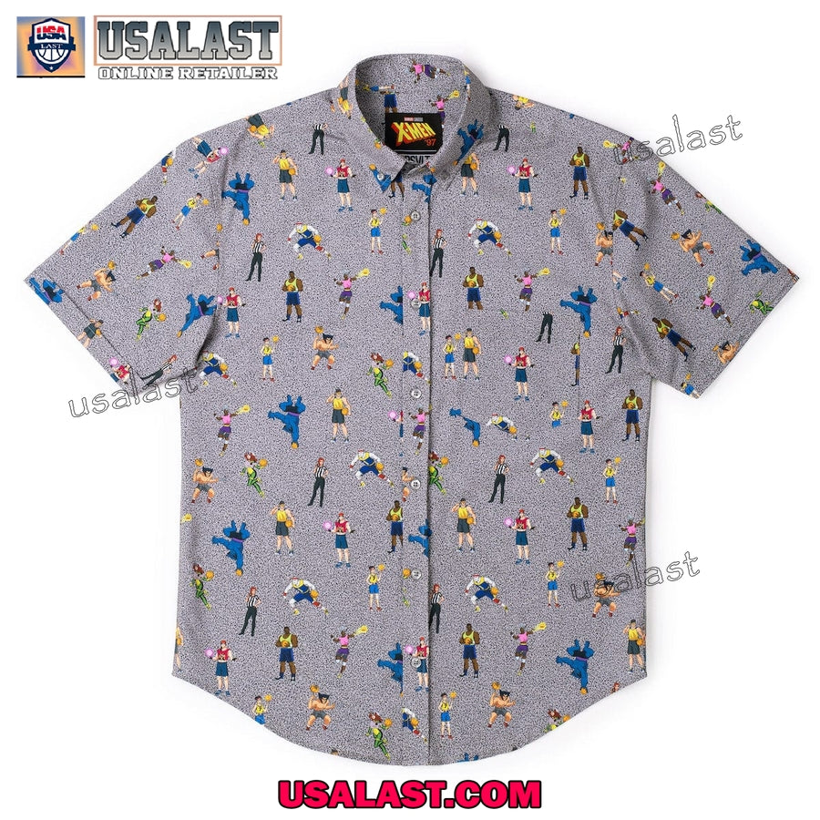 X-Men Basketball Short Sleeve Hawaiian - Adult & Kids T-Shirts, Sweatshirts & Hoodies apparel design preview 1