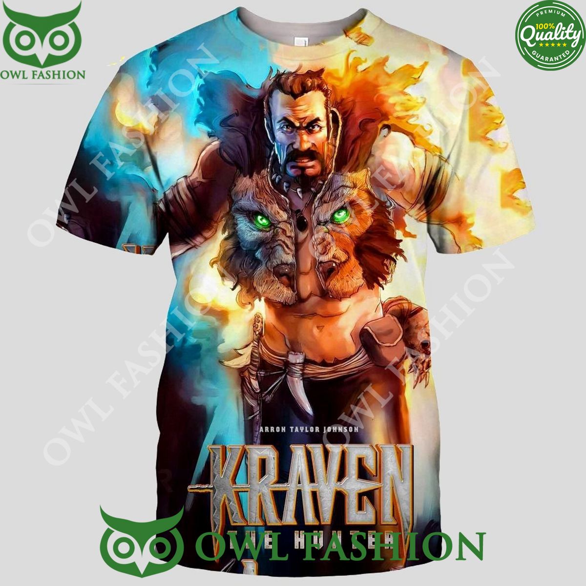 Kraven The Hunter Movie Poster 2024 3D - Adult & Kids T-Shirts, Sweatshirts & Hoodies apparel design preview 1