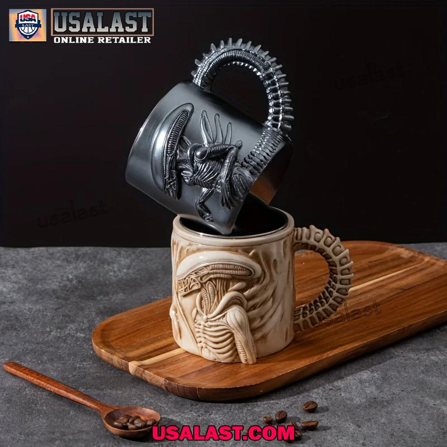 Xenomorph Alien Monster 3D Mug Coffee Cup - Adult & Kids T-Shirts, Sweatshirts & Hoodies apparel design preview 1