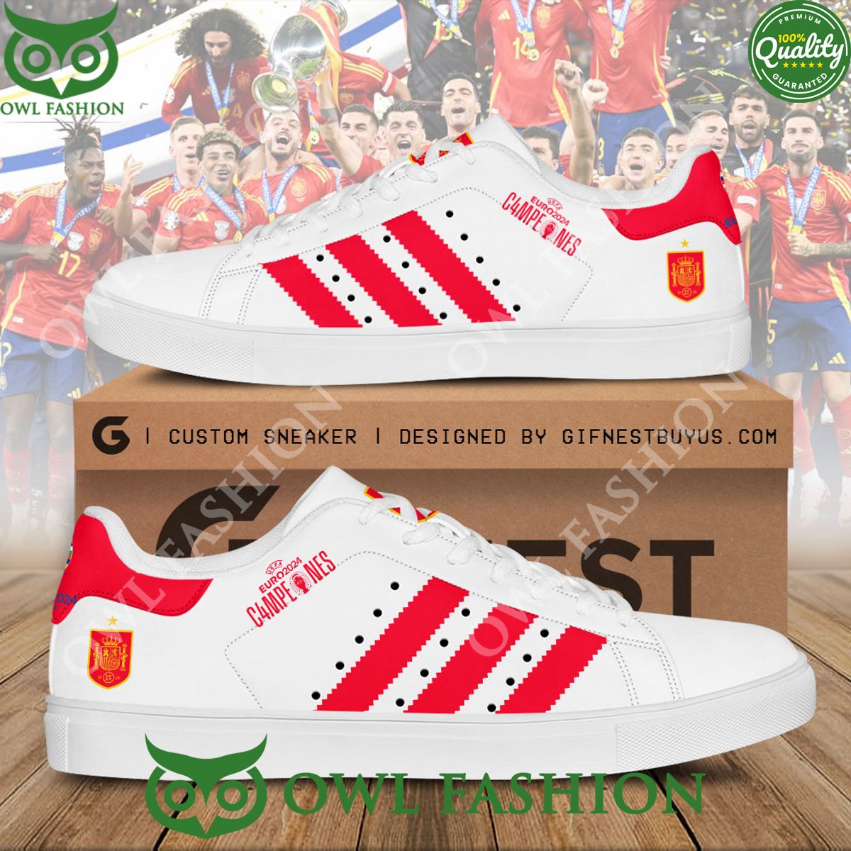 Spain National Football Team Europa Champion 2024 - Adult & Kids T-Shirts, Sweatshirts & Hoodies apparel design preview 1