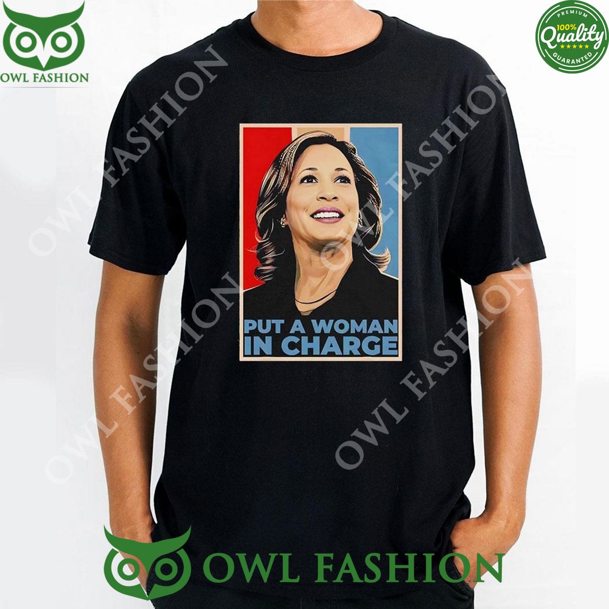 2024 Vintage Put A Woman In Charge Kamala Harris - Adult & Kids T-Shirts, Sweatshirts & Hoodies apparel design preview 1