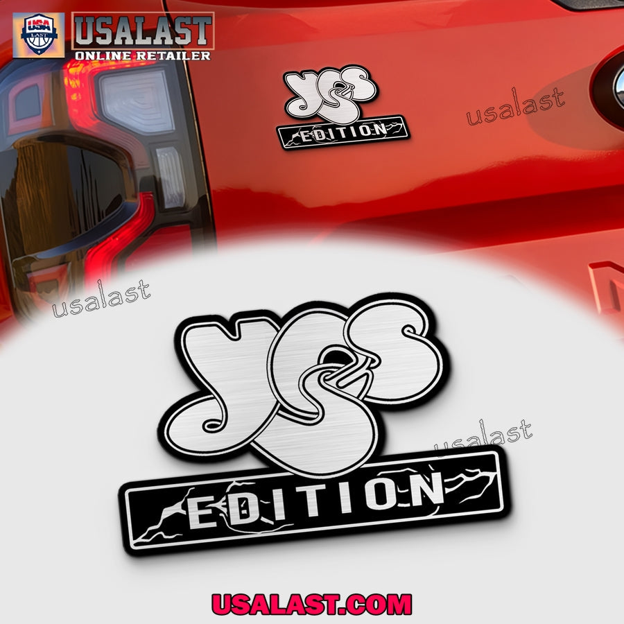 YES Rock Band Edition 3D Engraved Car Emblem - Adult & Kids T-Shirts, Sweatshirts & Hoodies apparel design preview 1