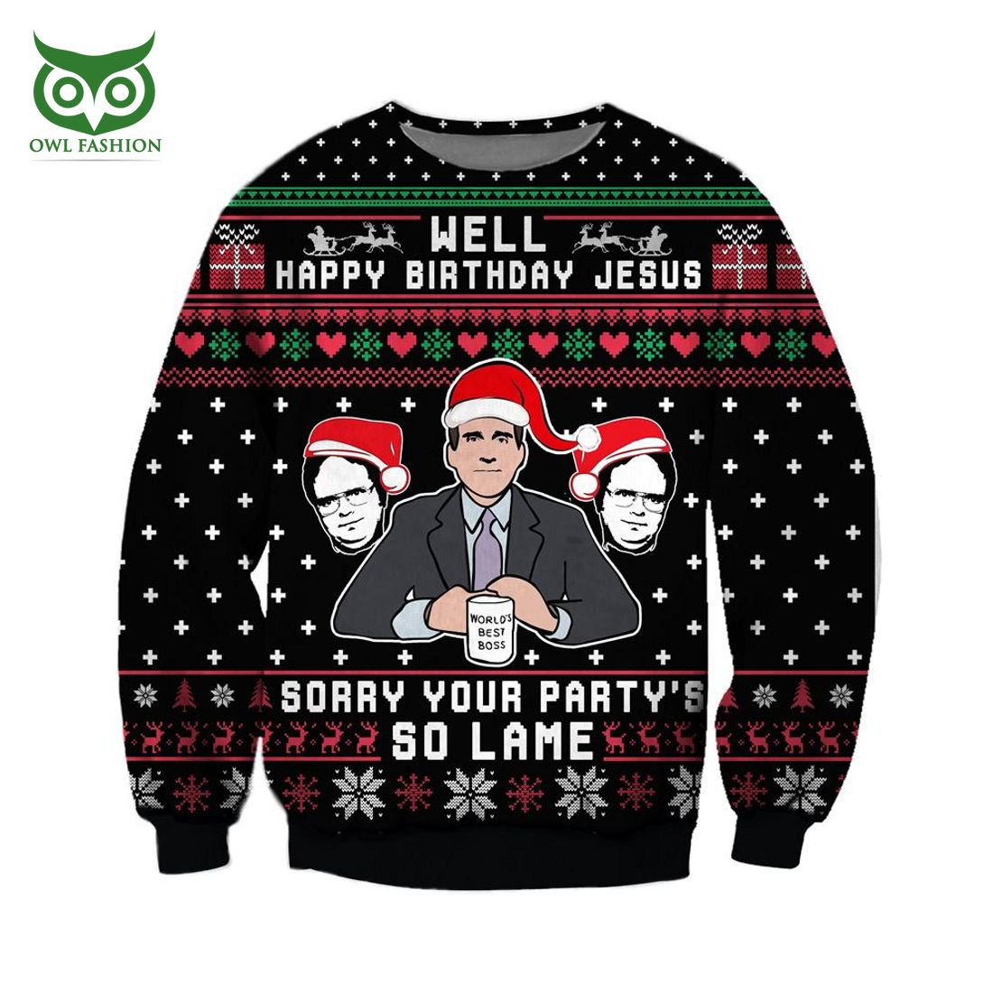 Your Partys So Lame Knitting Pattern 3d Print Ugly - Adult & Kids T-Shirts, Sweatshirts & Hoodies apparel design preview 1